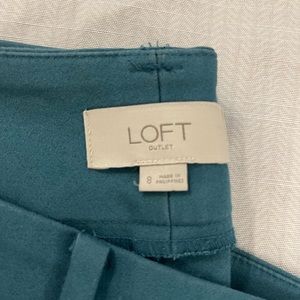 LOFT Modern Skinny Ankle pants - teal